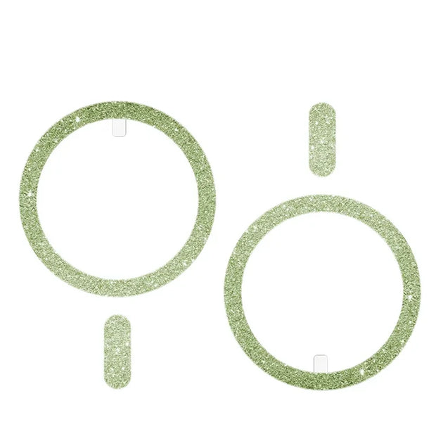 2pcs Ultra-thin Shiny Magnetic Plate