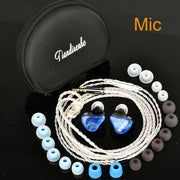 TD19 beryllium diaphragm resin starry sky blue HIFI Bass Earphone