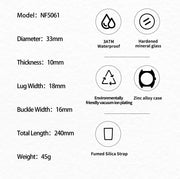 NAVIFORCE Fashion Women's Watch Casual Elegant Simple Polygon Quartz Silicone Watch Gift for Women Wristwatch Relogio Feminino