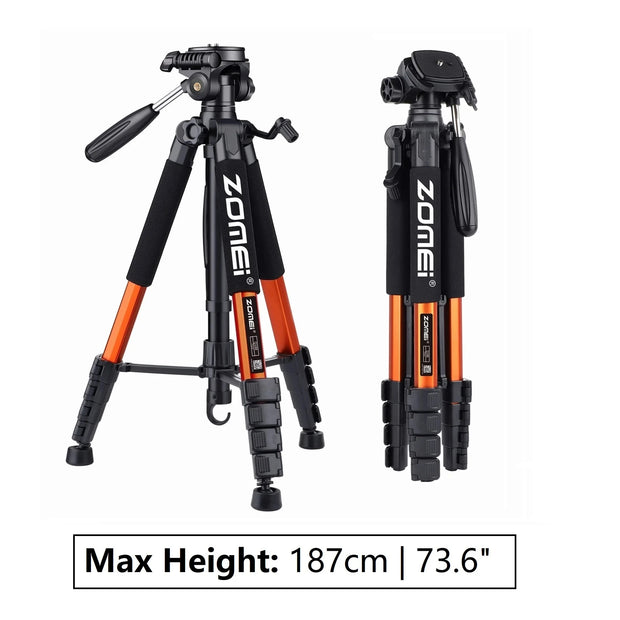 187cm/73.6in Tall Zomei Aluminum Alloy Portable Tripod