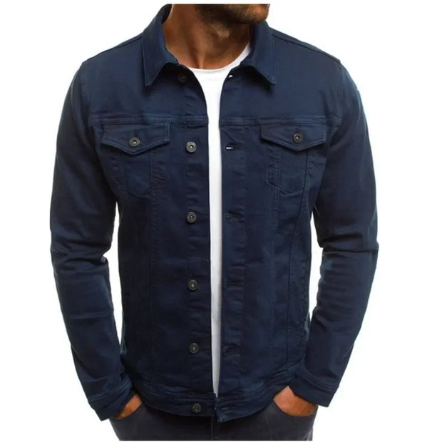 Men's Denim Jackets Streetwear Casual Cotton Classic Slim Jeans Coat Male Clothes Cowboy Jacket Ropa Para Hombre