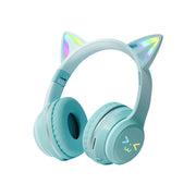 New  RGB cute cat Bluetooth Earphones