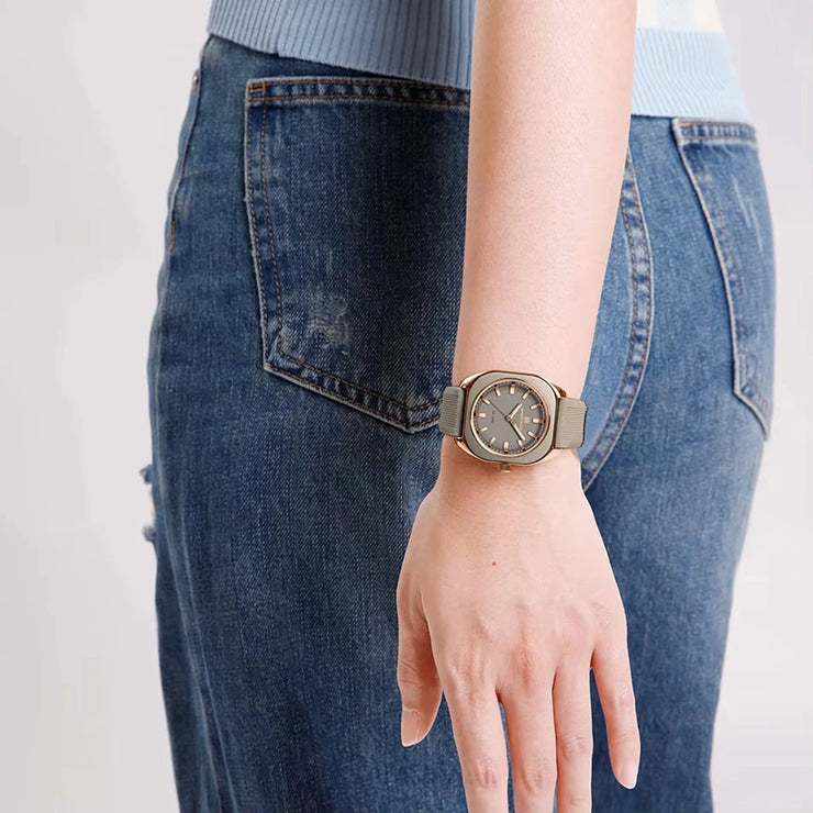 NAVIFORCE Fashion Women's Watch Casual Elegant Simple Polygon Quartz Silicone Watch Gift for Women Wristwatch Relogio Feminino