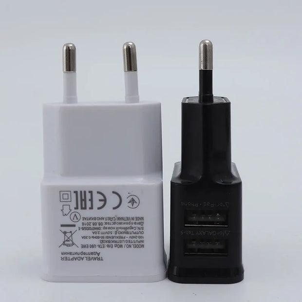 5V Portable Dual USB Power Adapter