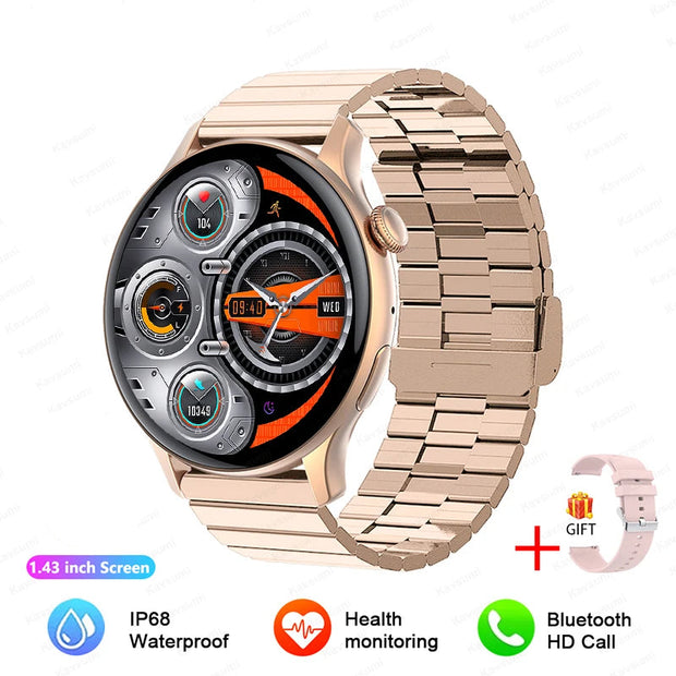 Women 466*466 Screen GPS Track Sport Watches