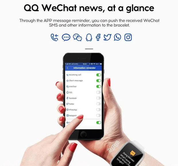 Y68 Real Step Count Fashion Smart Sports Watch
