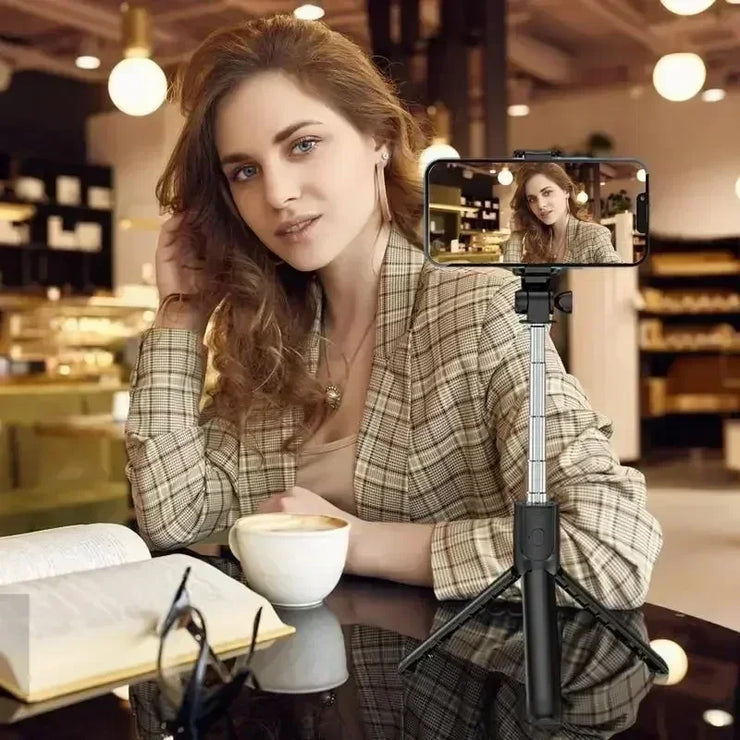 360 Rotation Selfie Stick Tripod
