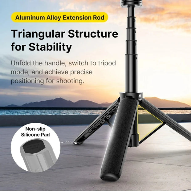New Magnetic QR Action Camera Extension Tripod Selfie Stick