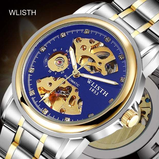 Fashion Hollow Business Tourbillon Automatic Mechanical Watch for Men