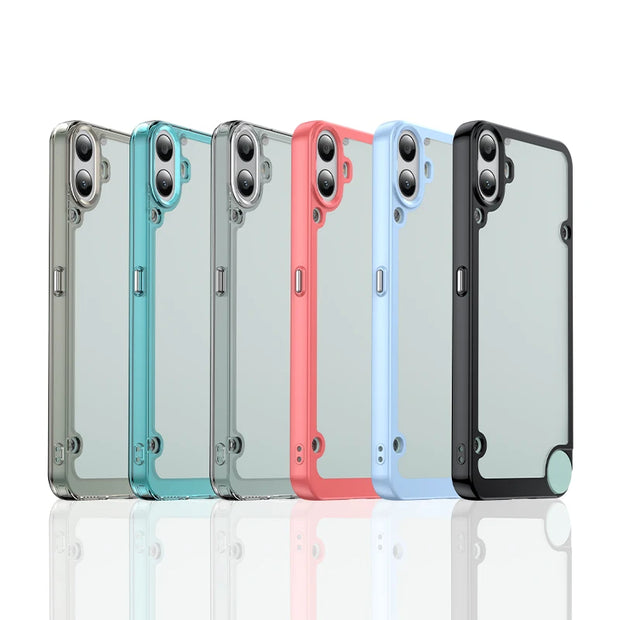 New Translucent Soft Frame Clear Case
