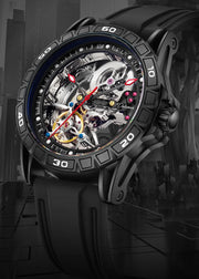 Men's Casual Mechanical Watch Automatic Luxury Brand New Sport Watches Man Hollow Out Fashion Waterproof Business Luminous Clock