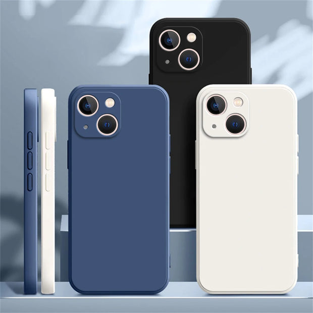 New  Square Liquid Silicone Phone Case