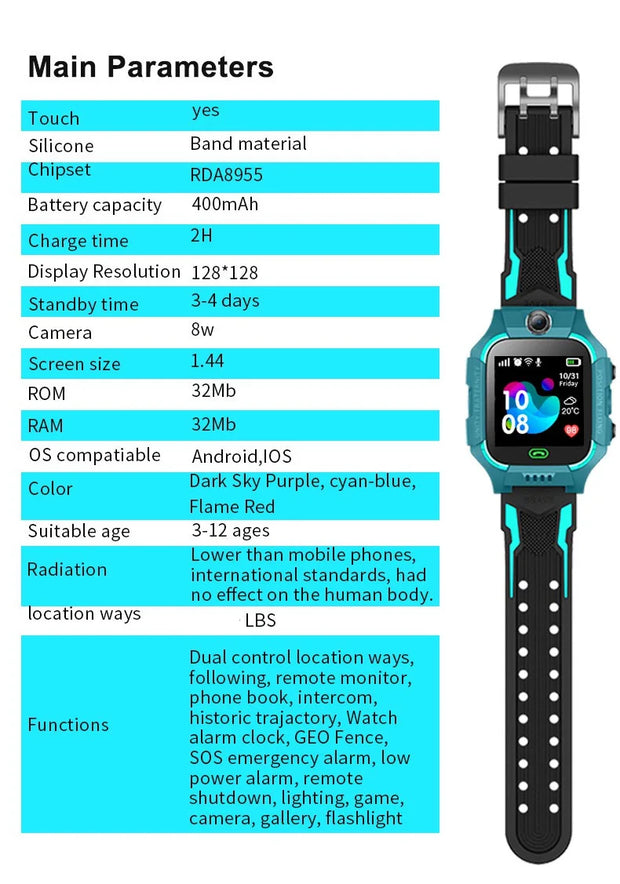 Q19B Children Smart Watch