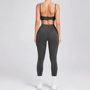 New Yoga Set Women Tracksuit Workout Legging Athletic Suit Gym Push Up Legging Fitness Bra Sports Wear Active Wear