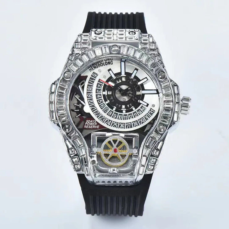 2025 New, Quartz Watch, Square Watch Fashion Business Large Dial Men's Watch