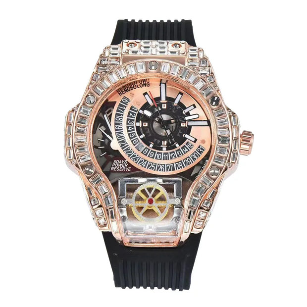 2025 New, Quartz Watch, Square Watch Fashion Business Large Dial Men's Watch