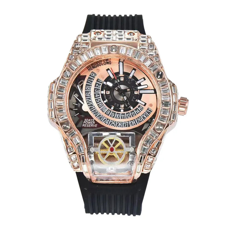 2025 New, Quartz Watch, Square Watch Fashion Business Large Dial Men's Watch