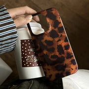 New Retro Amber Texture Laser Phone Case