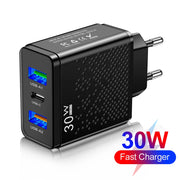 3 Ports 30W USB C Charger
