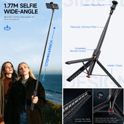 Auto Open Selfie Stick Tripod