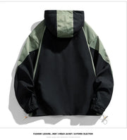 Men Jacket Hoodie Loose Outerwear Hiking Sportswear Mens Casual Breathable Jackets Male Windbreaker Plus Size L-9XL Men Clothing