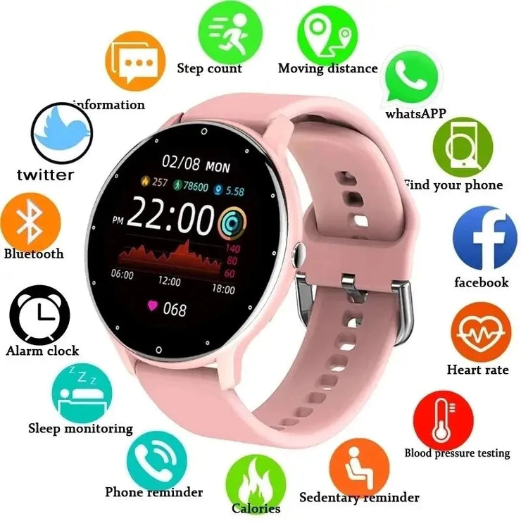 New Waterproof Sleep Monitoring Fitness Sports Smartwatch