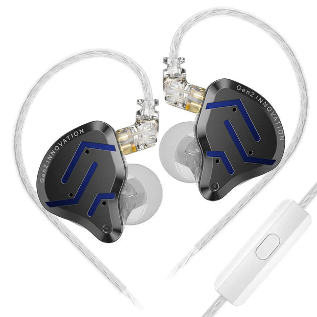 KZ ZSN Pro 2 Hybrid Drive 1BA+1DD In Ear Metal Earphones