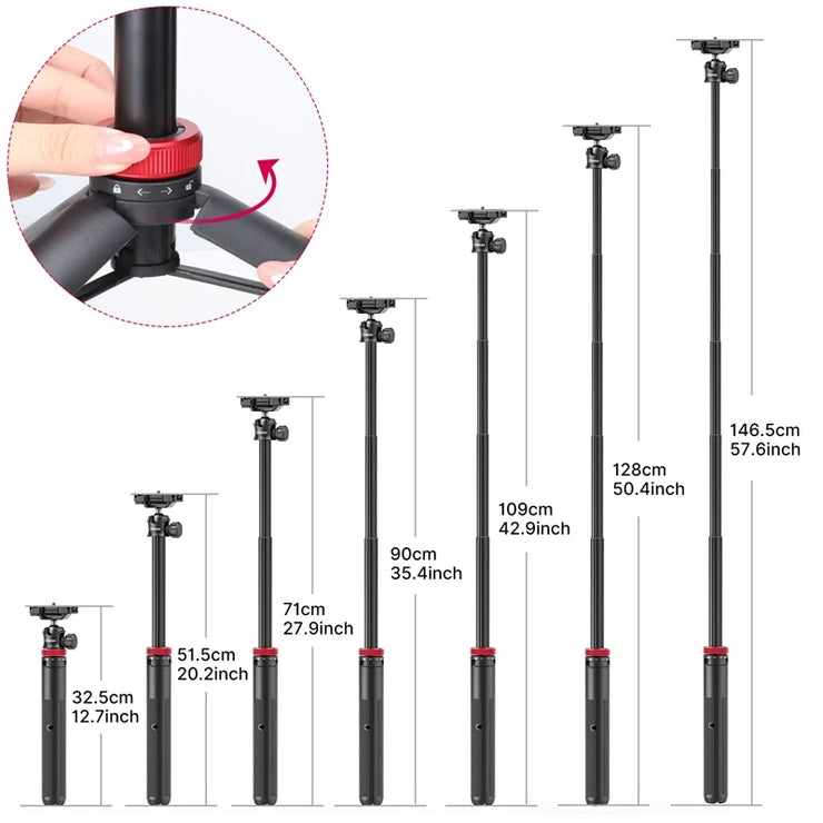 Ulanzi MT-44 57.6 Inch Extendable Livebroadcast Tripod Stand