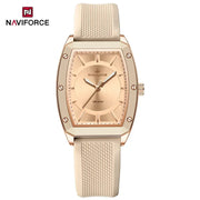 NAVIFORCE NF5049 New Women Watch  Fashion Elegant for Ladies Sports Waterproof Silica Strap Quartz Clock
