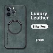 Magsafe Luxury Leather Shockproof Phone Cases