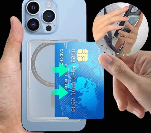 New Transparent Magnetic Wallet Case