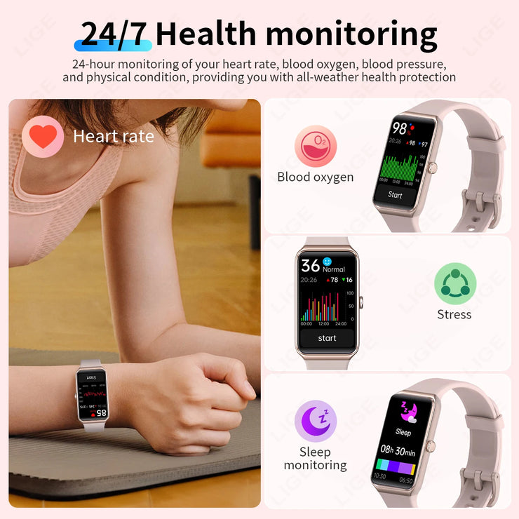 New Waterproof Sports Fitness Tracker Smartwatch