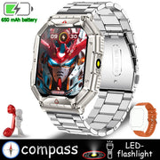 New Rugged Military LED Flashlight Smart Watch