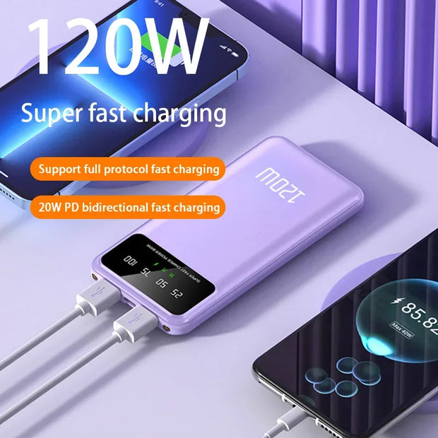 100000mAh Power Bank 120W Super Fast Charging