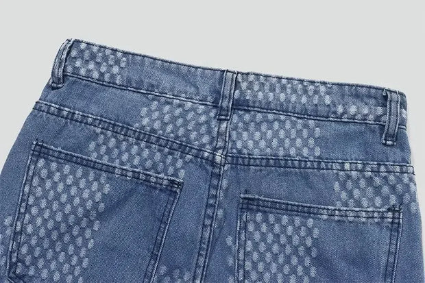 Spring Autumn Denim Clothing Set For Men Stylish Jacket Jeans 2-piece Set Working Class Style Bold Fashion Statement