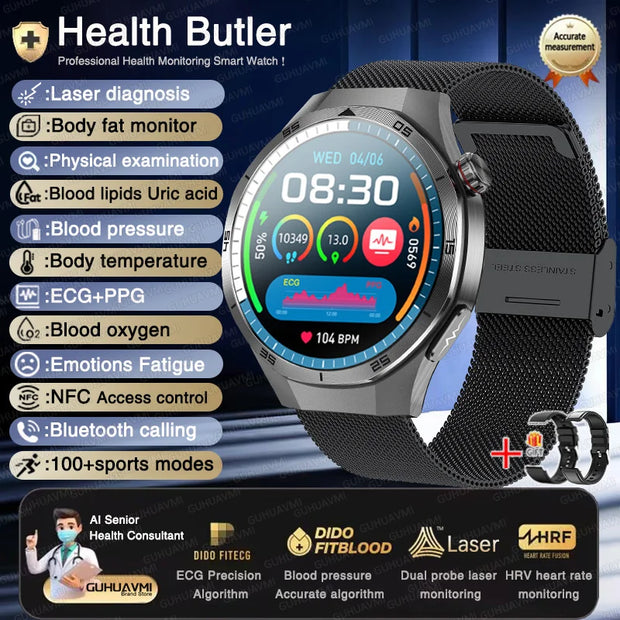 New Health Non Invasive AI Diagnostic Smart Watch