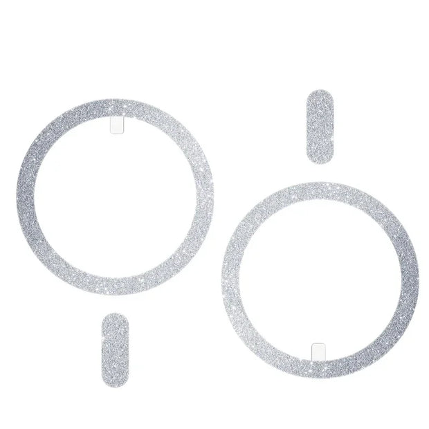 2pcs Ultra-thin Shiny Magnetic Plate