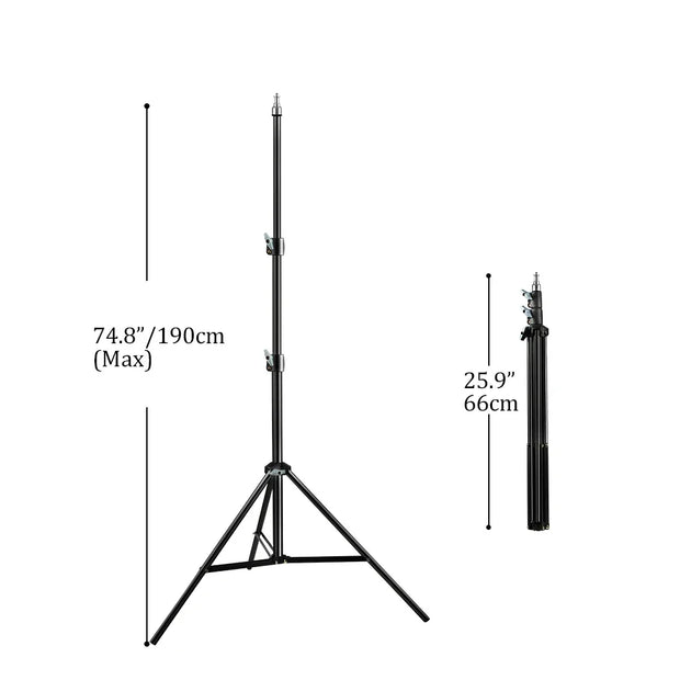 1/4 Screw Head Light Stand Tripod