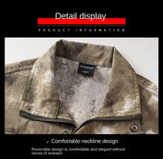 Men Clothing Two Pieces Set 2023 Training Two-piece Sweat-shirt Cargo Pants Man Apparel Heavy Jackets Labor Work Camouflage Suit