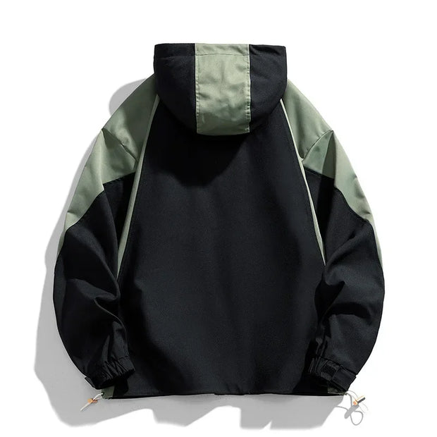Men Jacket Hoodie Loose Outerwear Hiking Sportswear Mens Casual Breathable Jackets Male Windbreaker Plus Size L-9XL Men Clothing