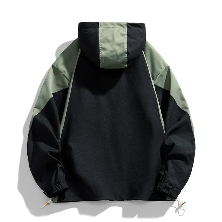 Men Jacket Hoodie Loose Outerwear Hiking Sportswear Mens Casual Breathable Jackets Male Windbreaker Plus Size L-9XL Men Clothing