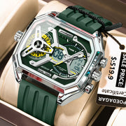 New Electronic Rectangle Silicone Strap Quartz Watches