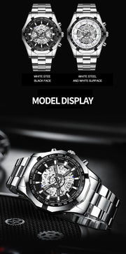 BINBONG Business Men's Watches Waterproof Calendar Luminous Fashion Quartz Watch For Man Stainless Steel Male Clock Reloj Hombre