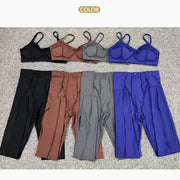 New Yoga Set Women Tracksuit Workout Legging Athletic Suit Gym Push Up Legging Fitness Bra Sports Wear Active Wear