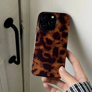 New Retro Amber Texture Laser Phone Case