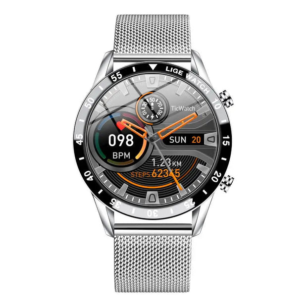 Men Bluetooth Call Steel Band Waterproof Sports Fitness Watch