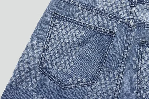 Spring Autumn Denim Clothing Set For Men Stylish Jacket Jeans 2-piece Set Working Class Style Bold Fashion Statement