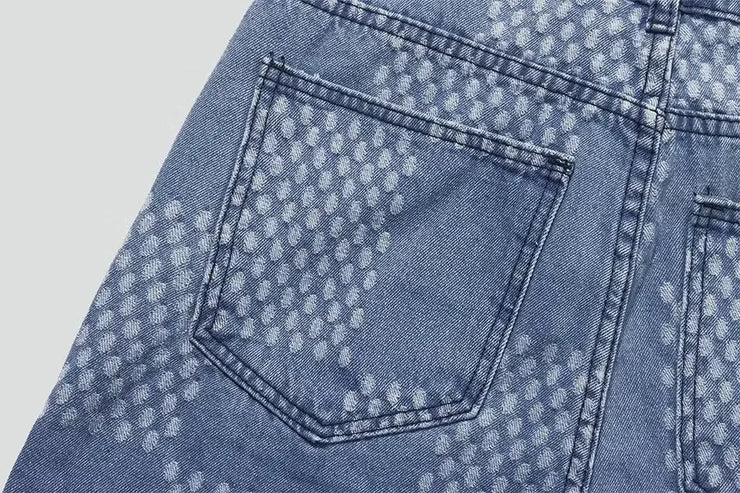 Spring Autumn Denim Clothing Set For Men Stylish Jacket Jeans 2-piece Set Working Class Style Bold Fashion Statement