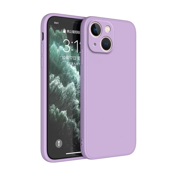 New  Square Liquid Silicone Phone Case