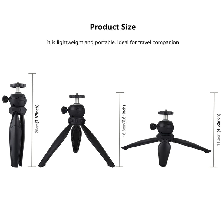 PULUZ 20cm Pocket Plastic Tripod